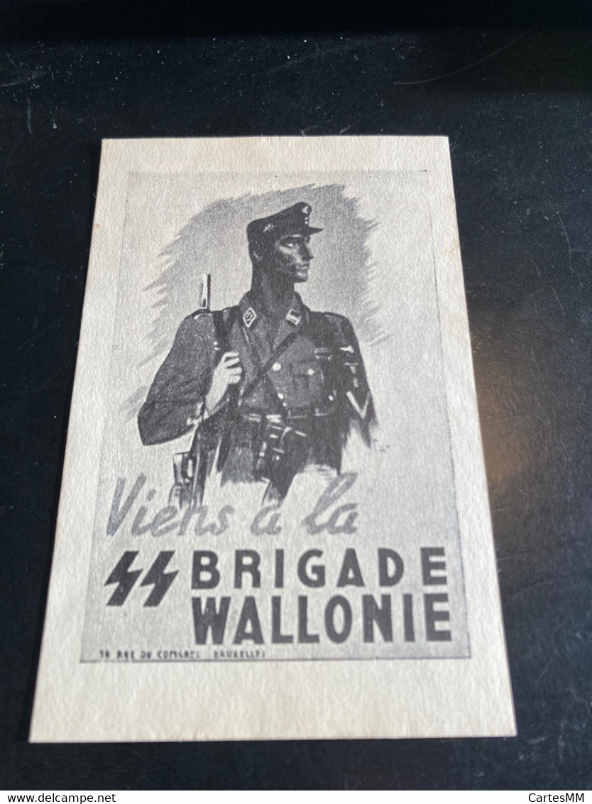 SS Brigade Wallonne Belgique Belgien Wallonie Brigade Antibochévique Waffen SS Propagande Recrutement Propaganda - Guerra 1939-45