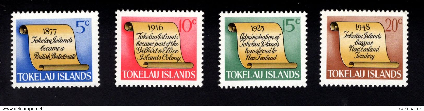 1651795301  1969 SCOTT 16 - 19  POSTFRIS (XX) MINT NEVER HINGED  - HISTORY OF TOKELAU - Tokelau
