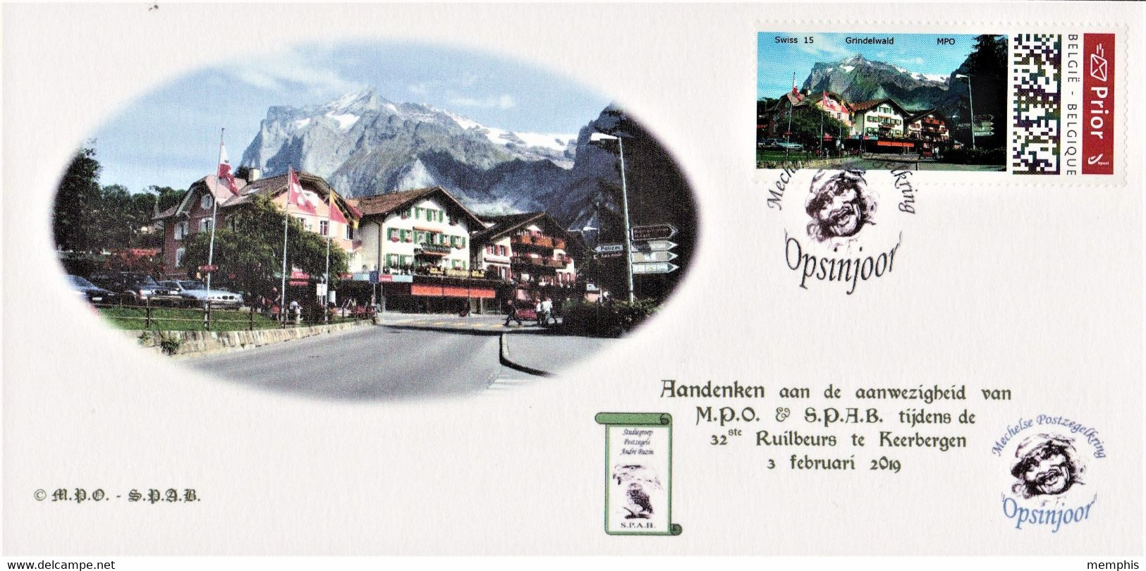 Kaart Met MyStamp "Grindelwald" - Autres & Non Classés