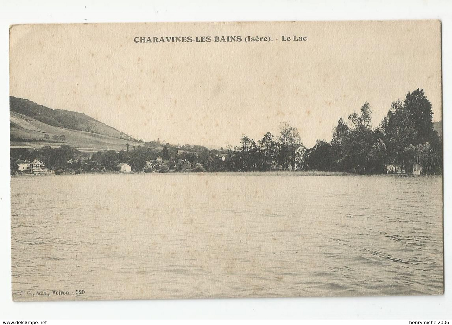 38 Isère Charavines Les Bains Le Lac Ed Jl A Voiron 520 - Charavines