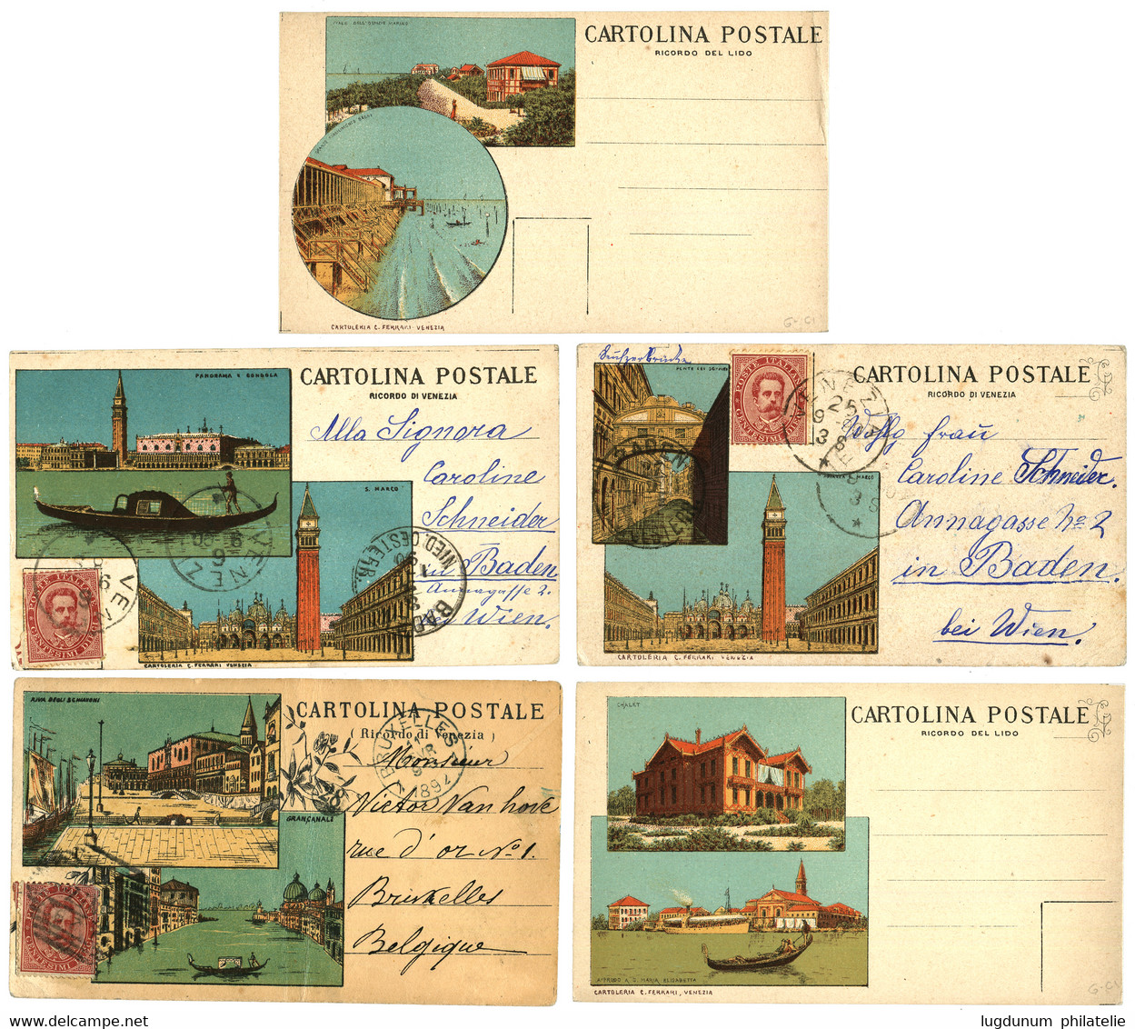 Superb Lot Of 16 Rare Postcards (6 Litho. In Color). See WEB. Vvf. - Non Classés