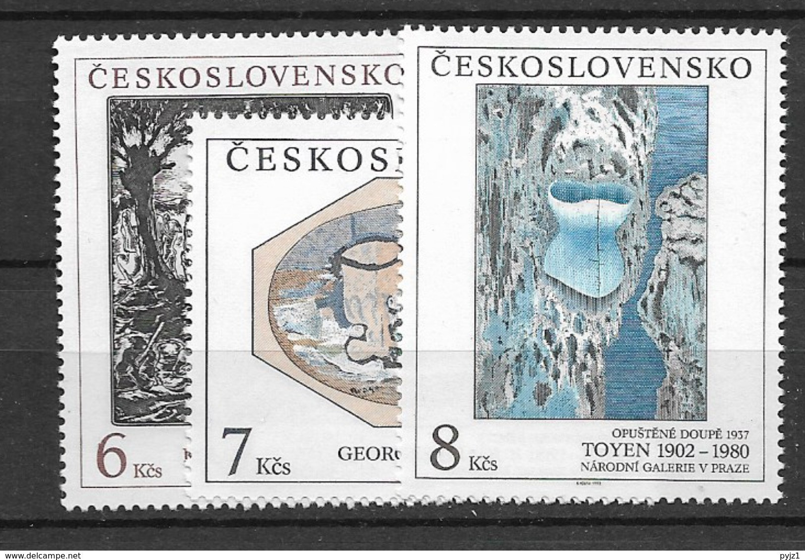 1992 MNH  Czechoslovakia,  Postfris - Neufs