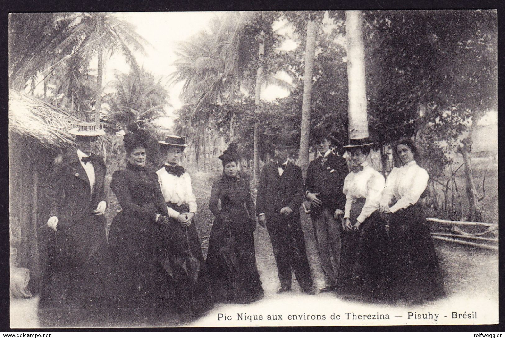 Um 1910 Ungelaufene AK: Pic Nique (Pick-Nick). Piauhy. Gut Gekleidete Gesellschaft - Teresina