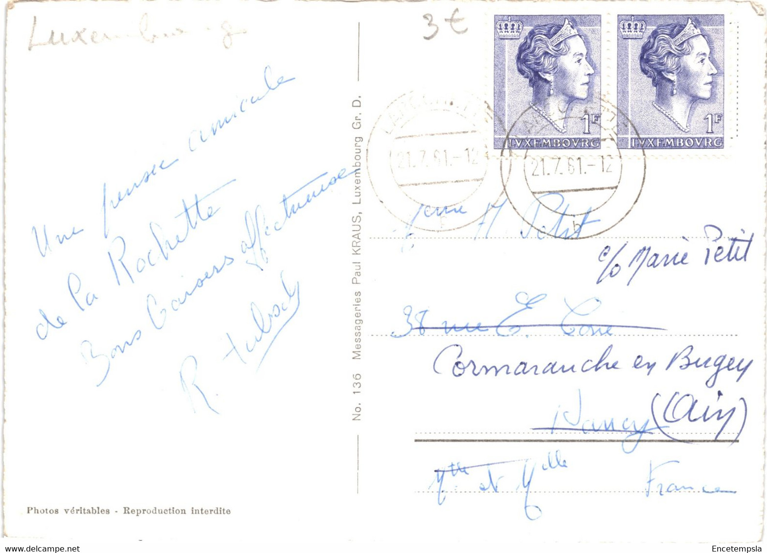 CPSM Carte Postale  Luxembourg   Larochette  Multivues 1961 VM58507 - Larochette