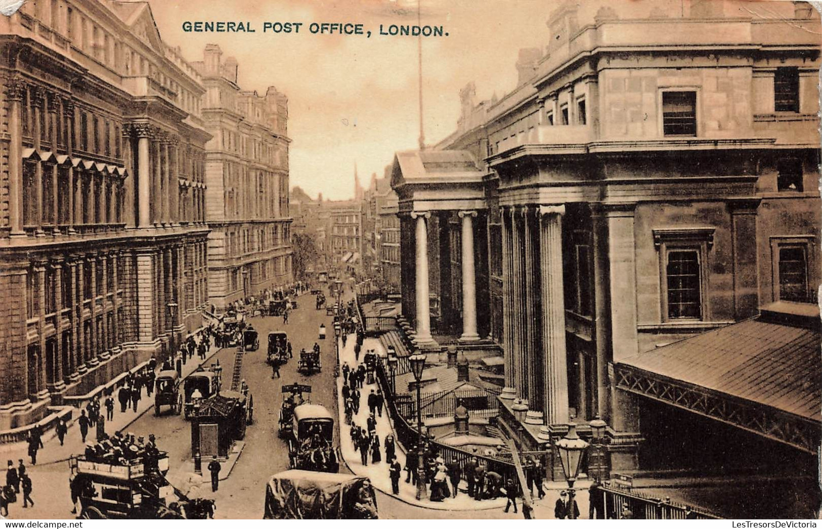 CPA General Post Office - London - Tres Animé - Oblitéré A Ilford En Angleterre - Post & Briefboten