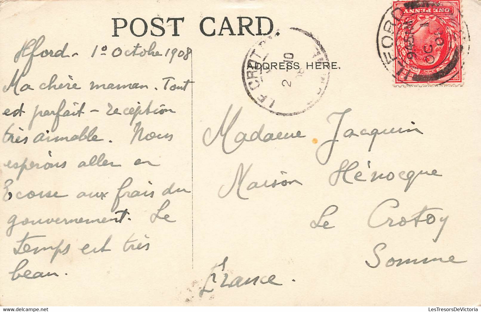 CPA General Post Office - London - Tres Animé - Oblitéré A Ilford En Angleterre - Post & Briefboten