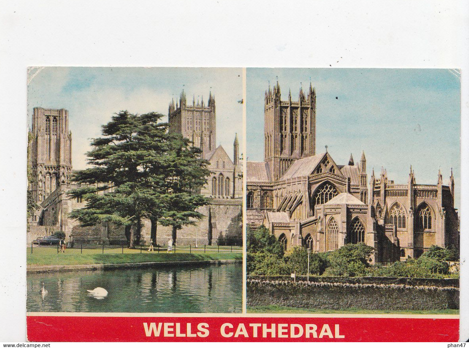 WELLS, Cathédrale, 2 Vues, Ed. Bennis Production 1985 - Wells