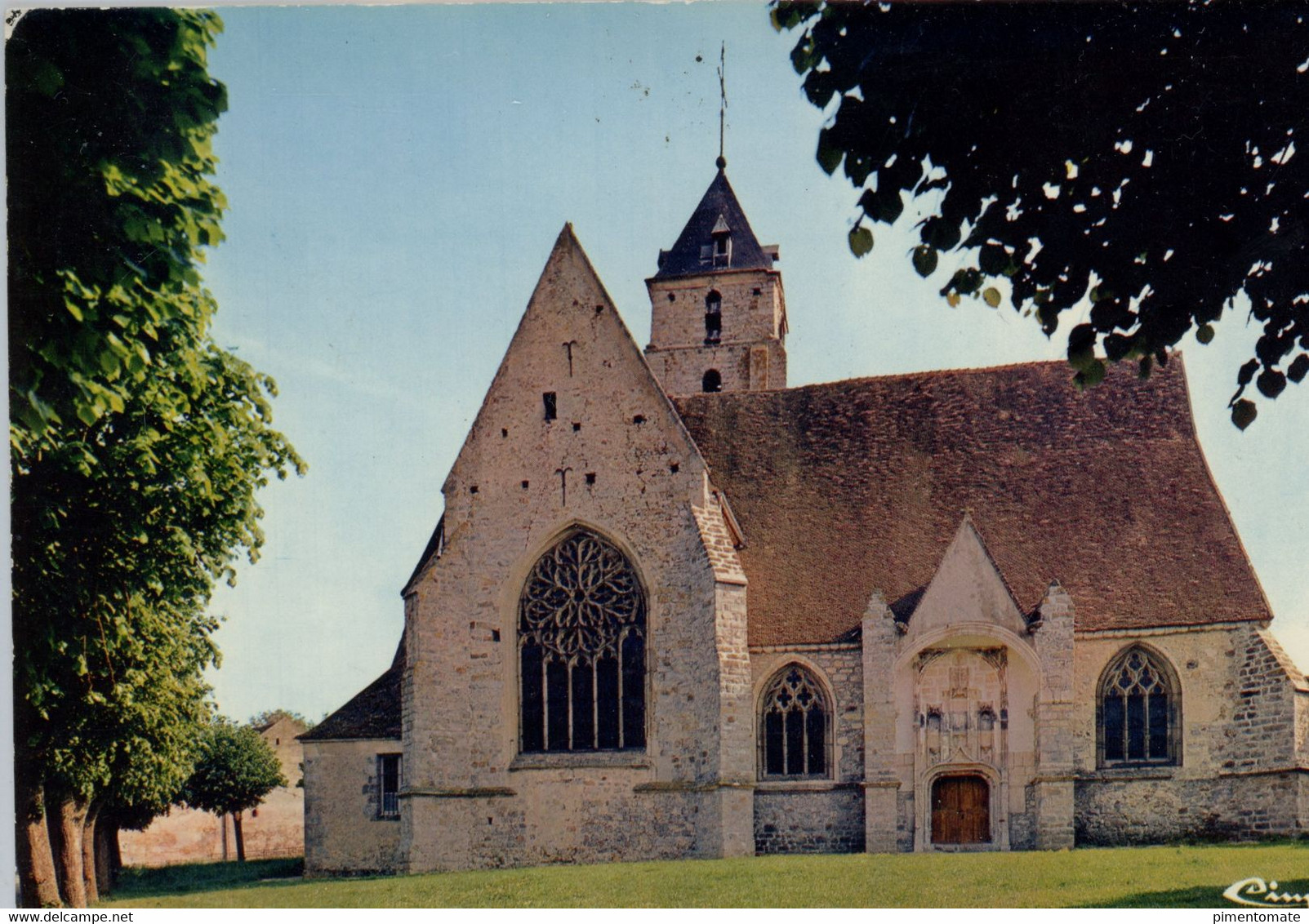 CHAMPIGNY SUR YONNE L'EGLISE SUPERBE VITRAIL 1986 - Champigny