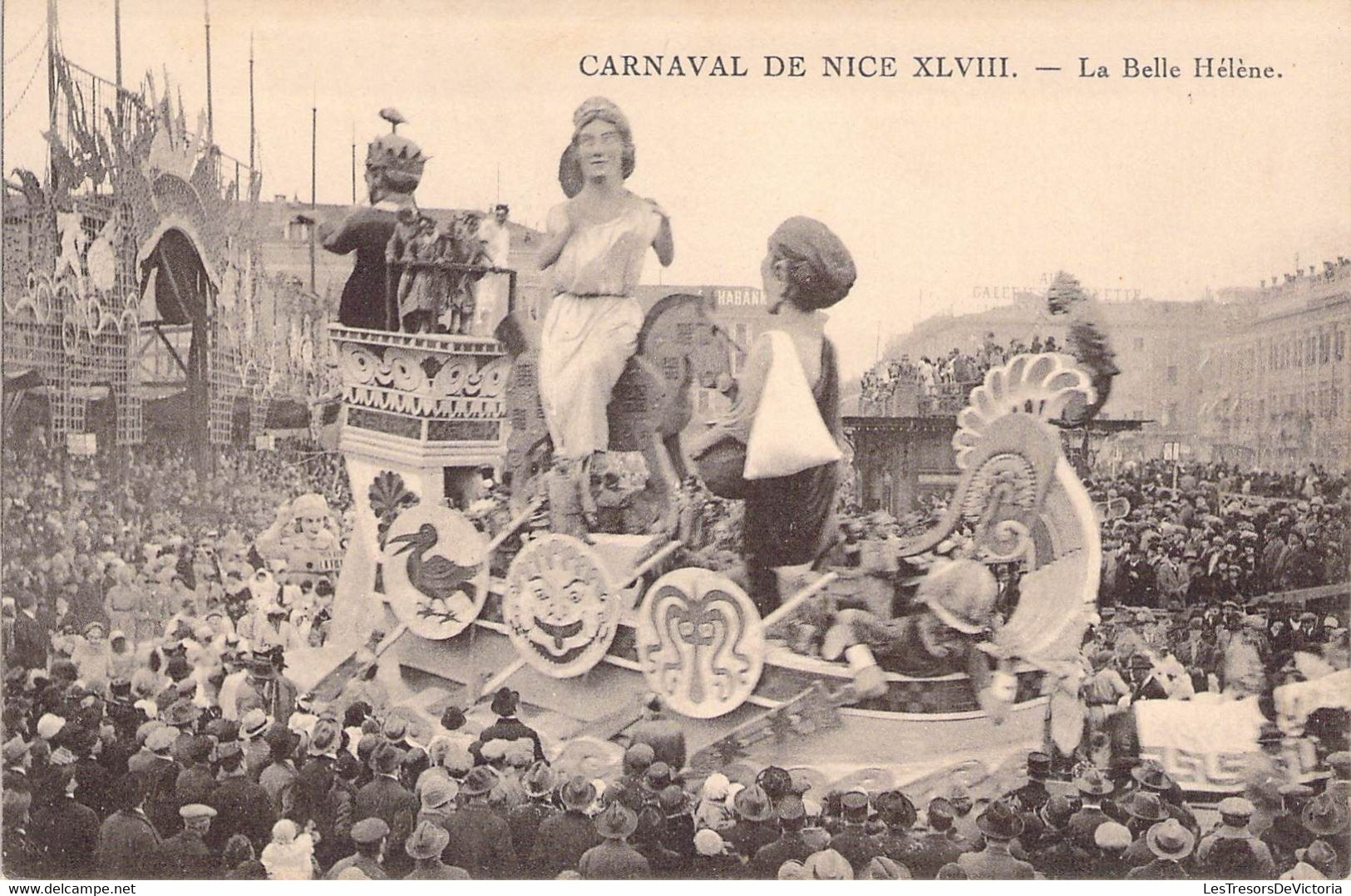 CPA France - Carnaval De Nice XLVIII - La Belle Helene - Défilé - Folklore - Mythes - Troie - Char Bateau - Gorgone - Carnaval