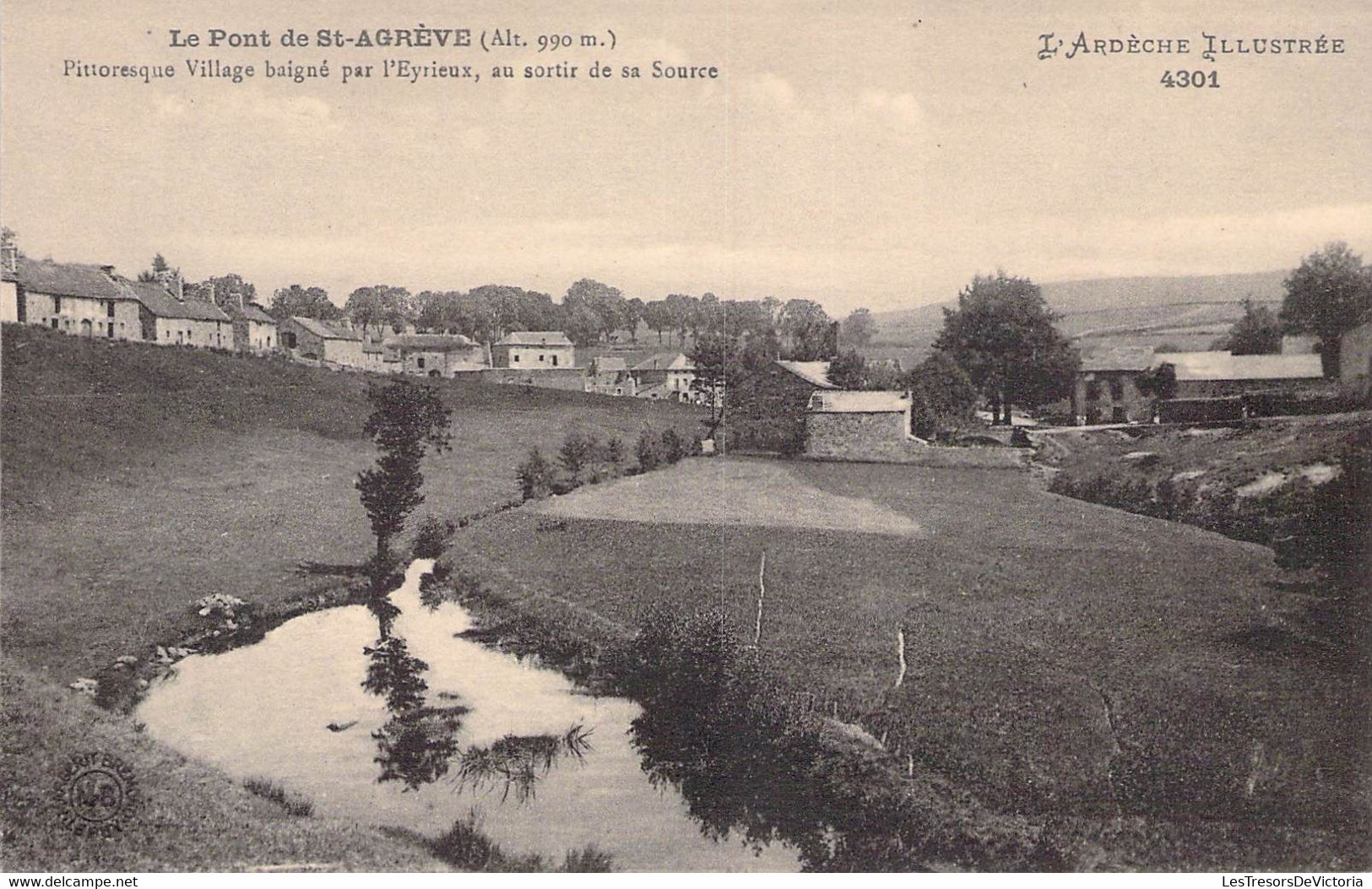 CPA France - L'Archeche Illustrée - Le Pont De Saint Agreve - Pittoresque Village Baigné Par L'Eryieux - Paysage - Saint Agrève