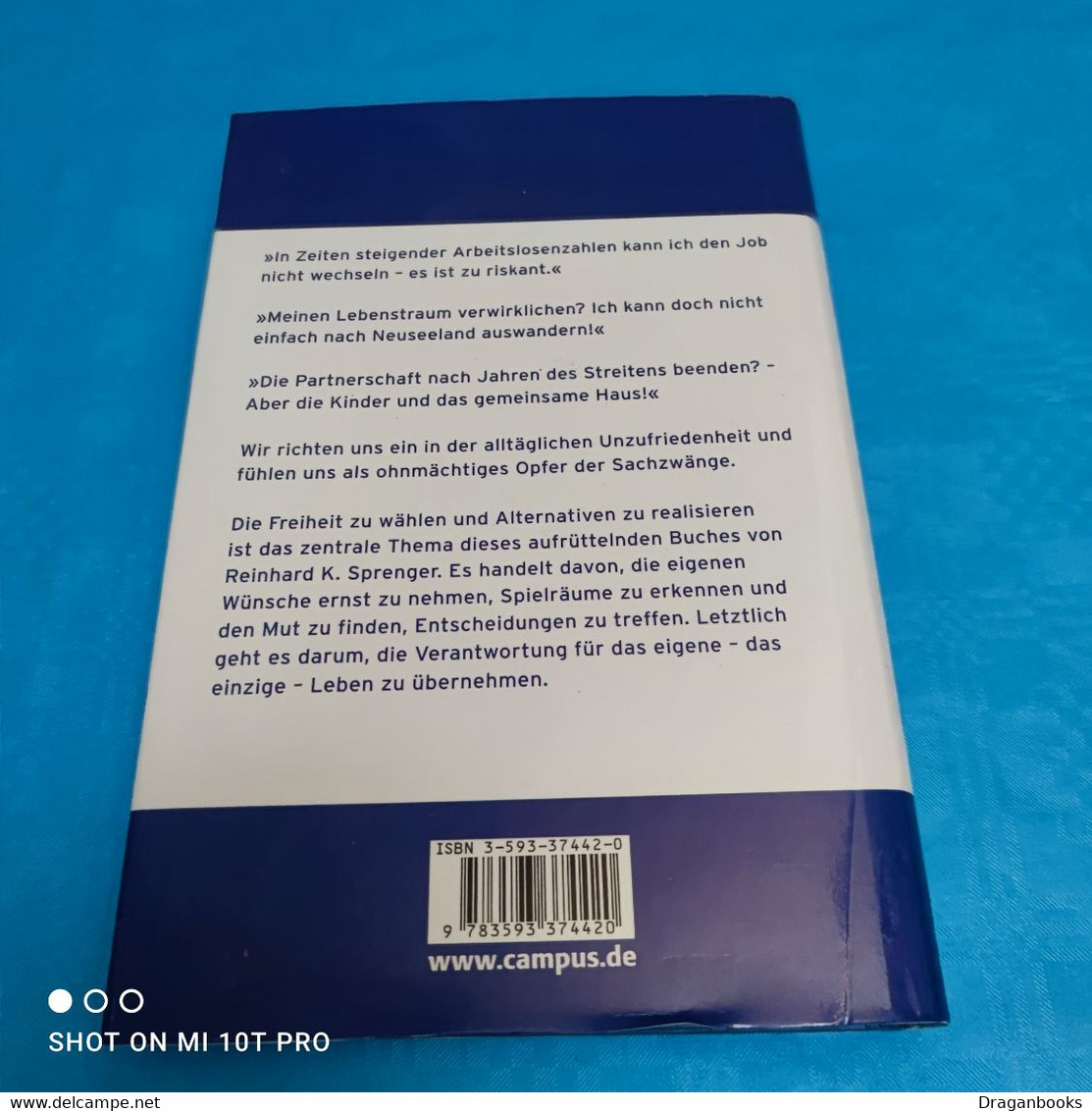 Reinhard K.Sprenger - Die Entscheidung Liegt Bei Dir - Psychology