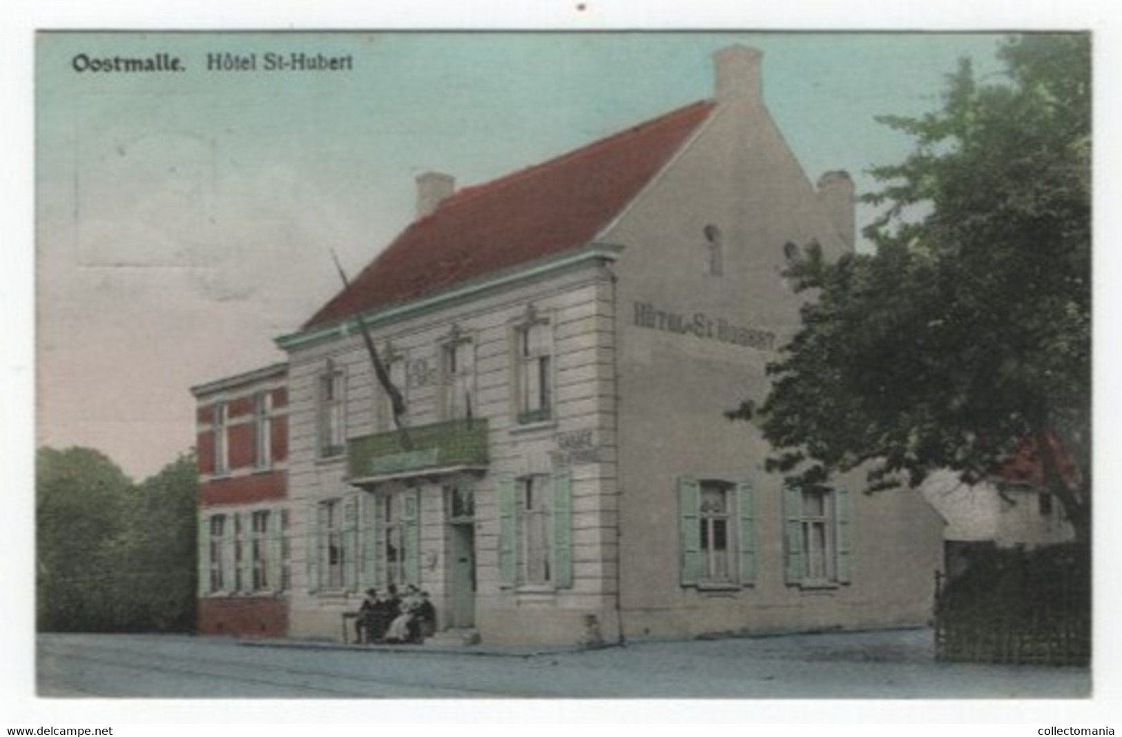 1 Oude Postkaart Oostmalle Hotel St. Hubert - Malle