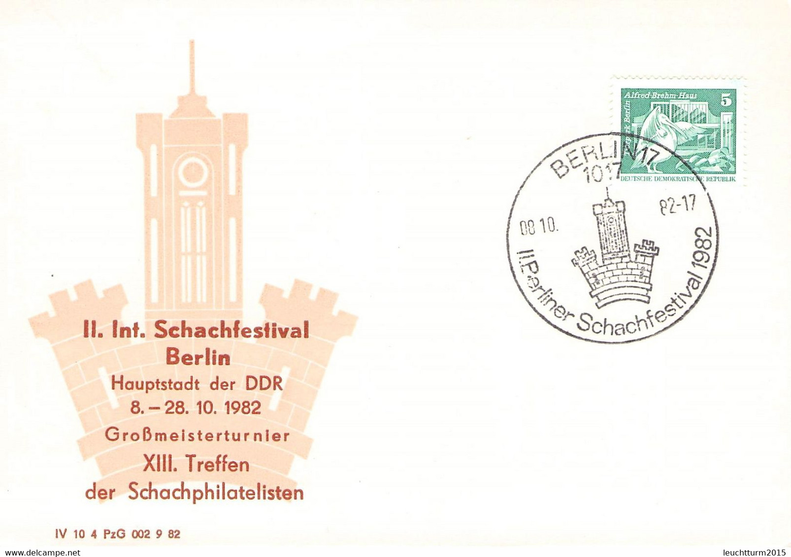 DDR - 10 POSTKARTEN 1973-1989 THEMA SCHACH / GR275