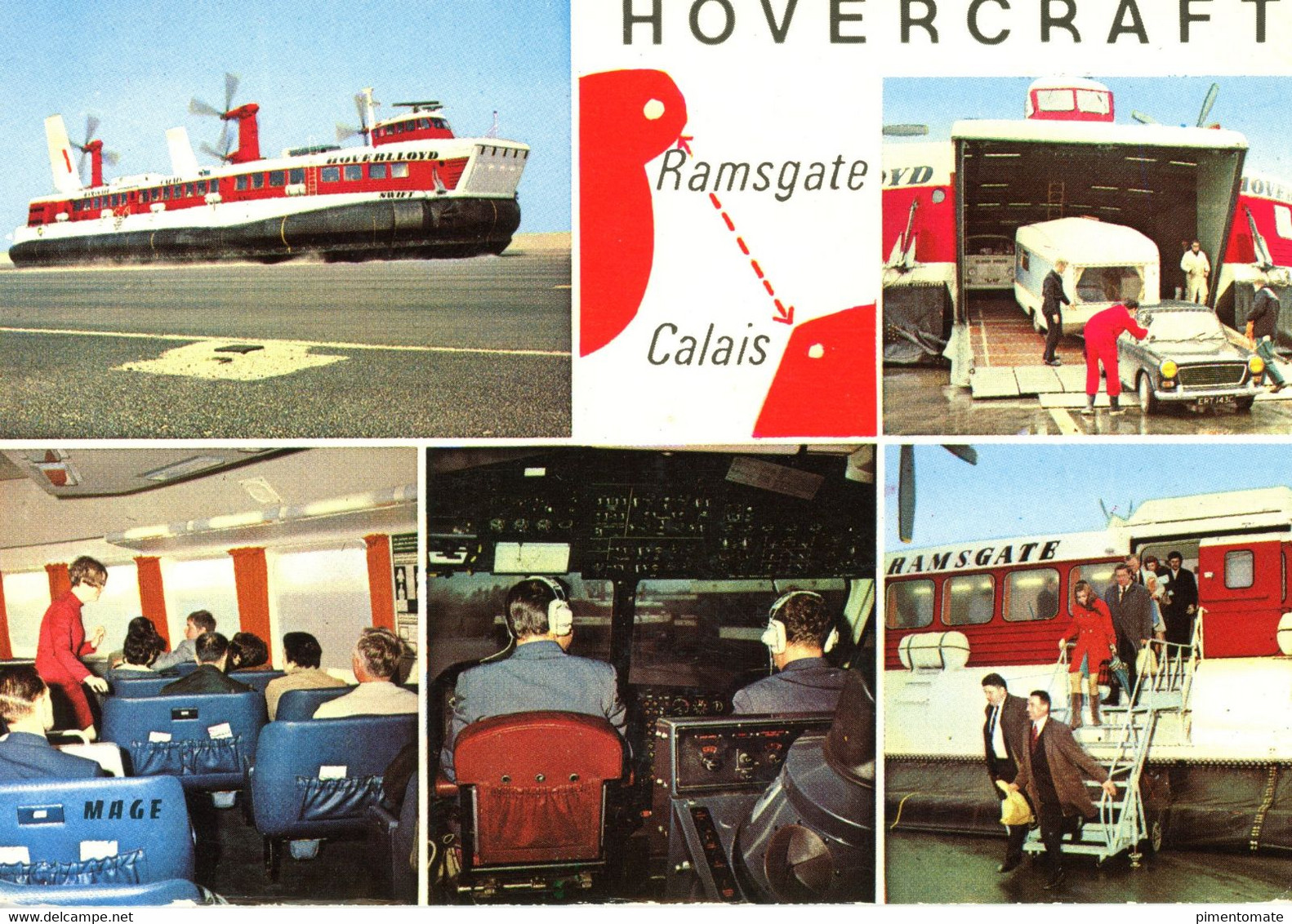 HOVERCRAFT SR N4 RAMSGATE CALAIS HOVERLLOYD 1975 - Aéroglisseurs