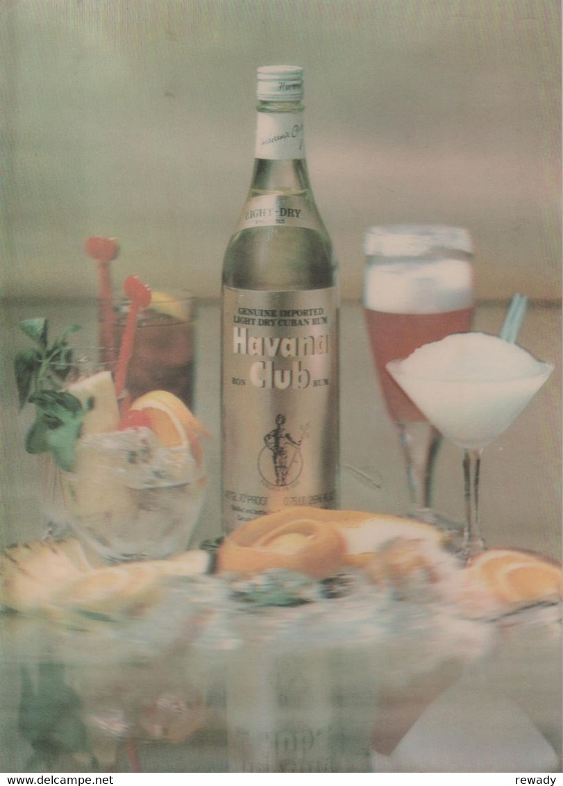 Havana Club - The Genuine Rum From Cuba - Advertising - 3D / Stereoscopique - Cartes Stéréoscopiques