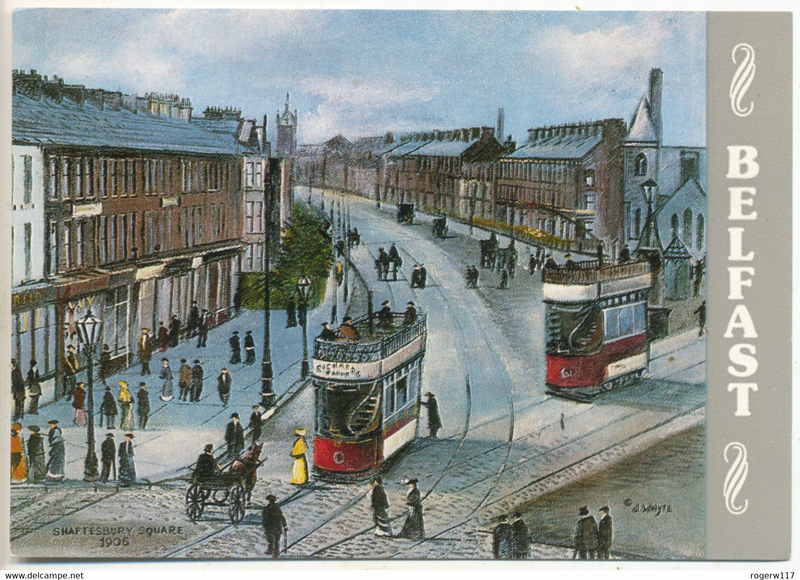 Belfast, Shaftesbury Square, 1906, Modern Postcard - Belfast