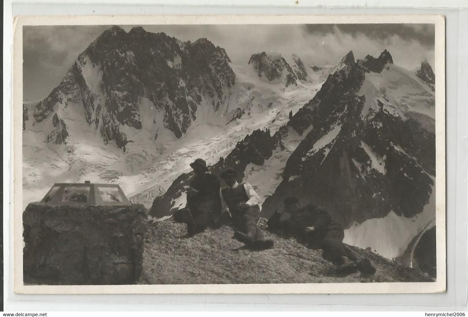 74 Chamonix Table D'orientation Du Couvercle Et Grandes Jorasses Avec Guide Et Frison Roche ? De G Tairraz Mont Blanc - Chamonix-Mont-Blanc