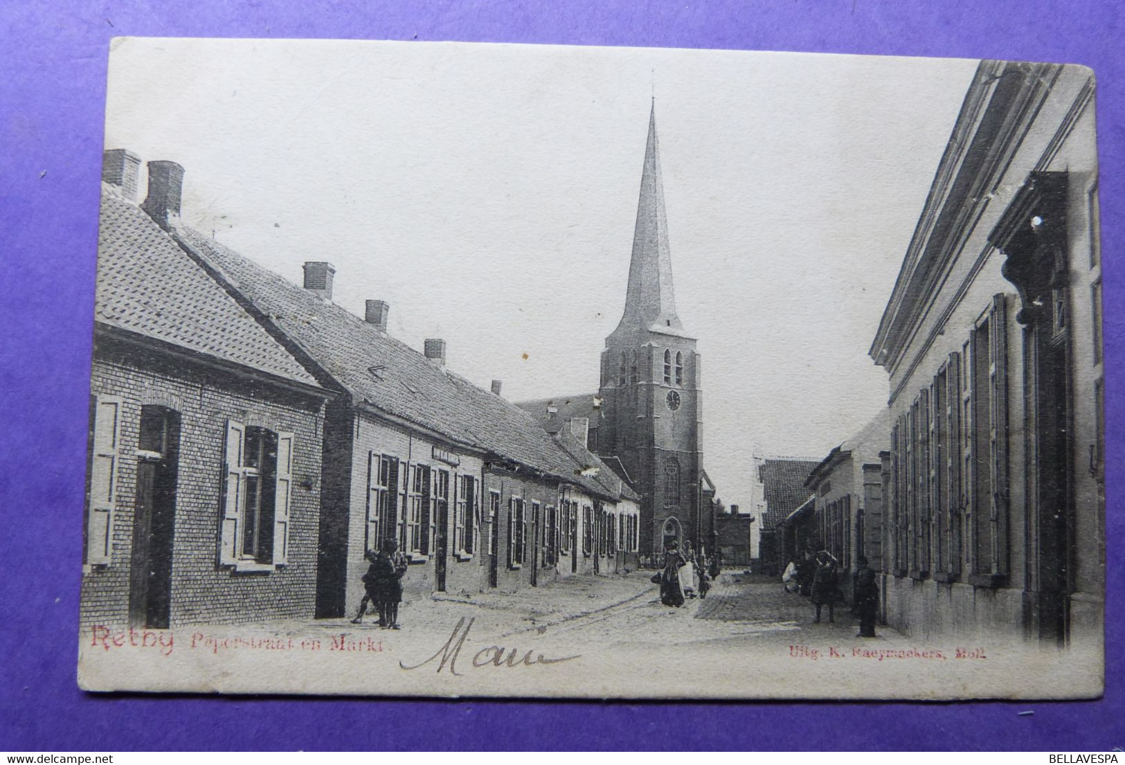 Retie Peperstraat En Markt 1904 - Retie