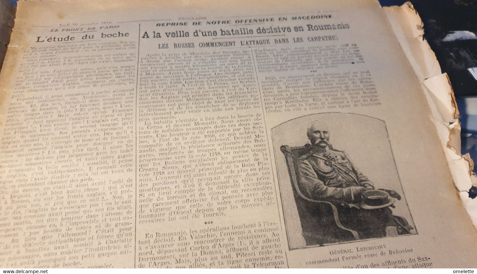 EXCELSIOR 16/TORPILLAGE ARABIA/ROUMANIE LETCHIVSKY/TANK CREME DE MENTHE/MONASTIR VICTOIRE - Informations Générales