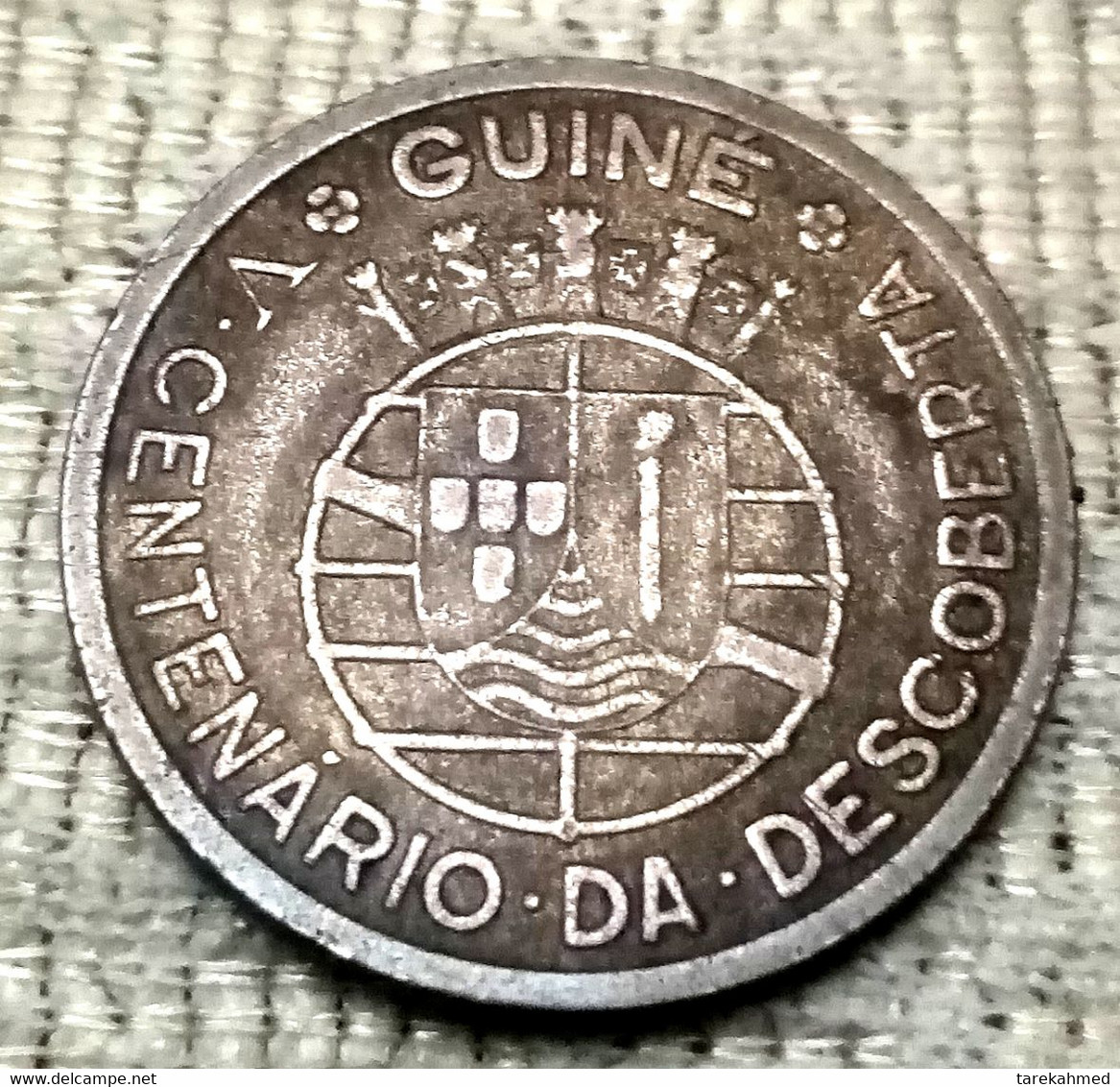 Guinea-Bissau , 1946 , Rare 50 Centavos , KM# 6, Commemorative Issue , 500th Anniversary Of Discovery , Perfect Gomaa. - Guinea-Bissau