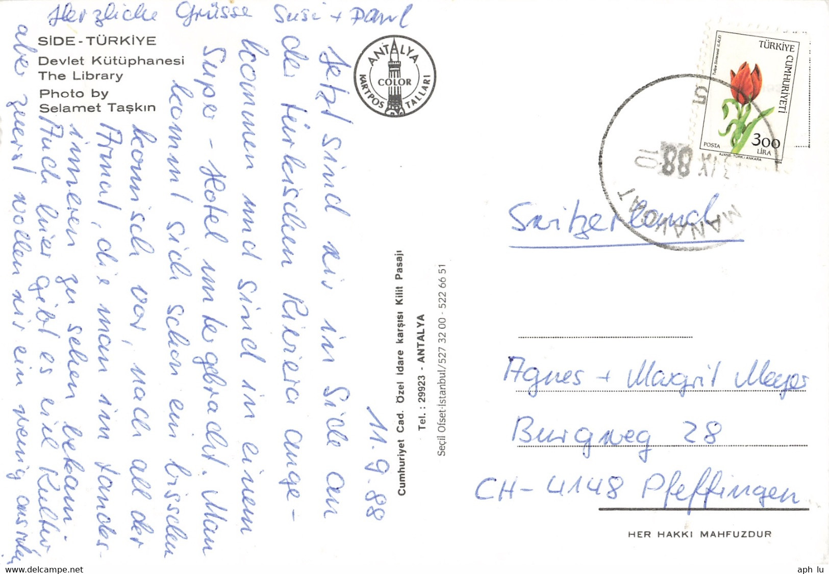 Ansichtskarte In Die Schweiz (ac6752) - Storia Postale