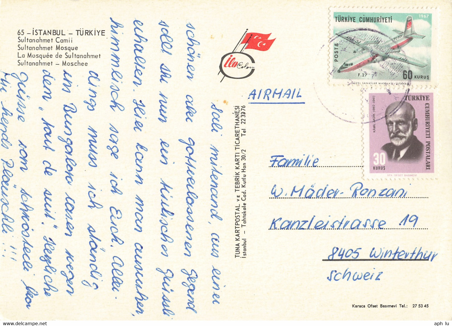 Ansichtskarte In Die Schweiz (ac6755) - Lettres & Documents