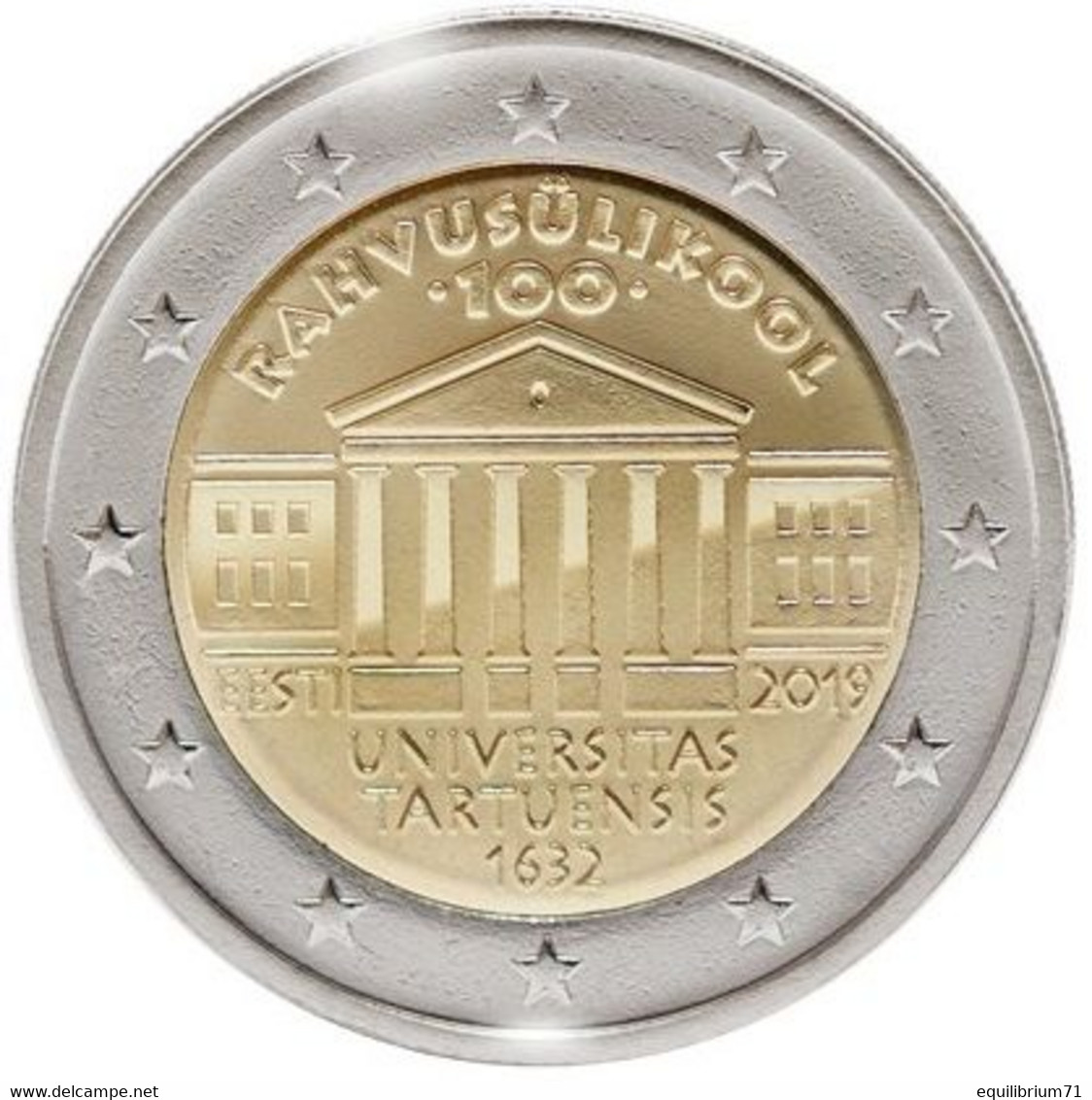 Pièce De 2 Euros (Mint) UNC - Estonie - Centenaire De La Première Université De Langue Estonienne - Estonia