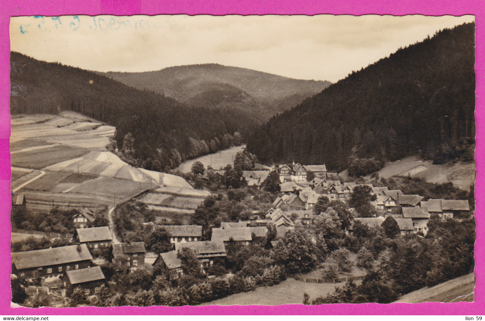 283466 / Germany - Schirnrod  / Thüringer Wald  - Aerial View Of The City Luftaufnahme 1958 PC Deutschland - Schmiedefeld