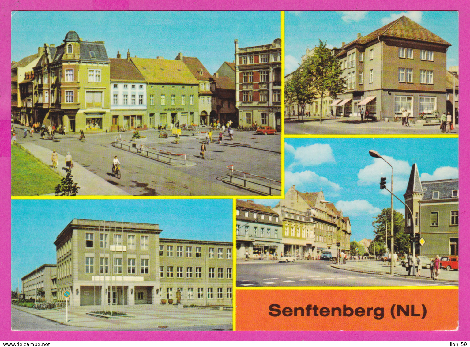 283493 / Germany - Senftenberg (NL) - Platz Freundschaft Bahnhofstrasse HOG "Stadtcafe" Ingenieurschule "Ernst Rhalmann" - Senftenberg