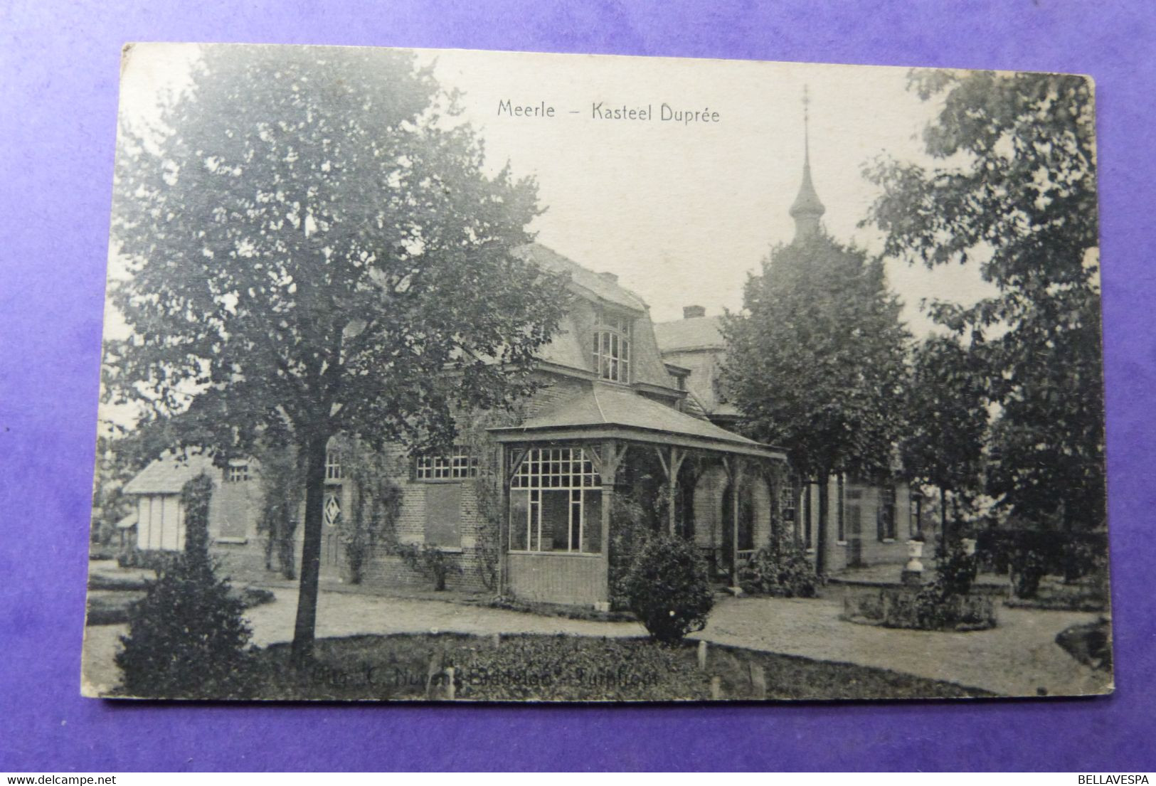 Meerle-Hoogstraten ,kasteel Duprée. -Kerk- Kerkstraat, 3 X Cpa - Hoogstraten