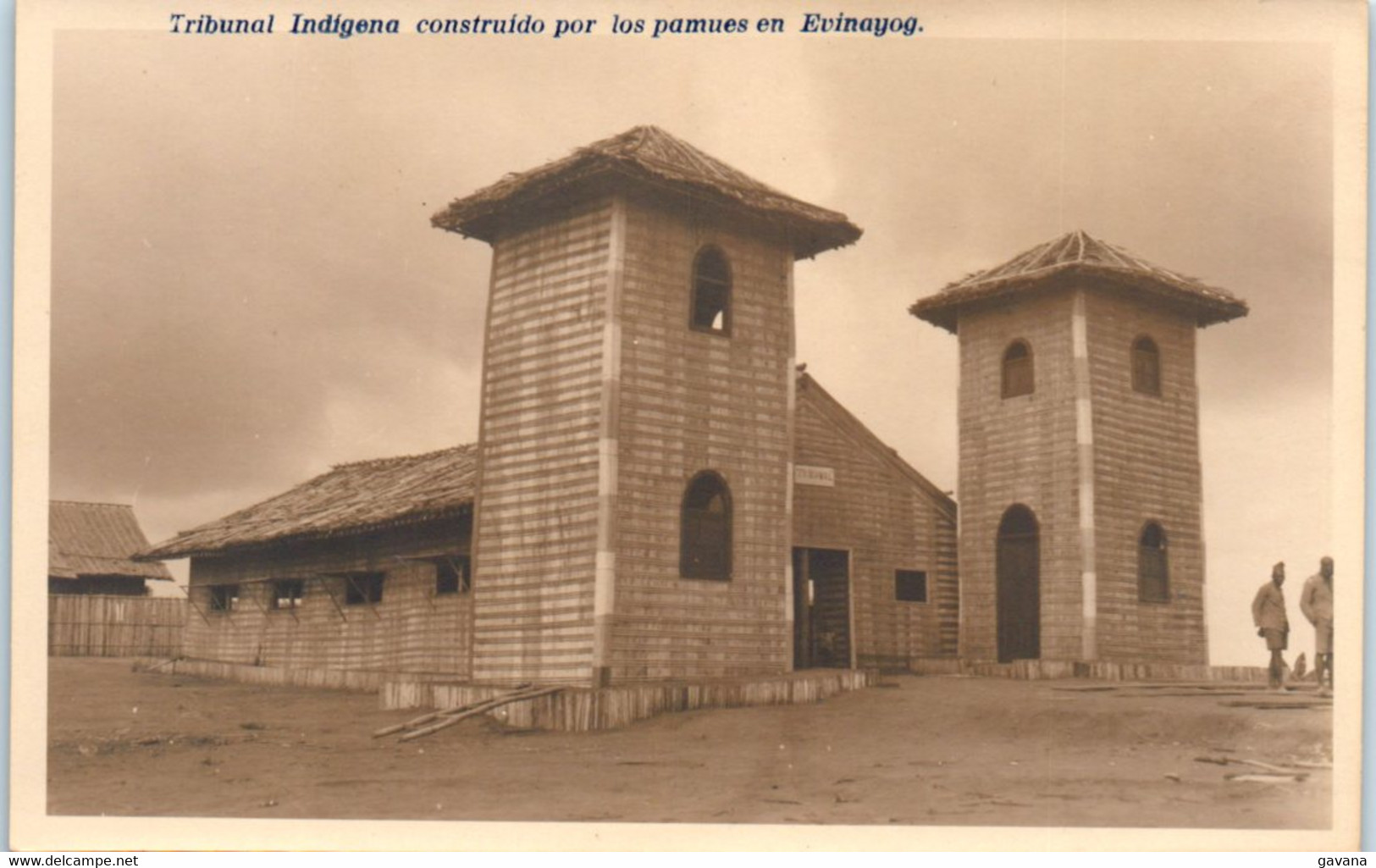 GUINEE EQUATORIALE - Tribunal Indeigena Construido Por Los Pamues En Evinayog - Guinea Ecuatorial