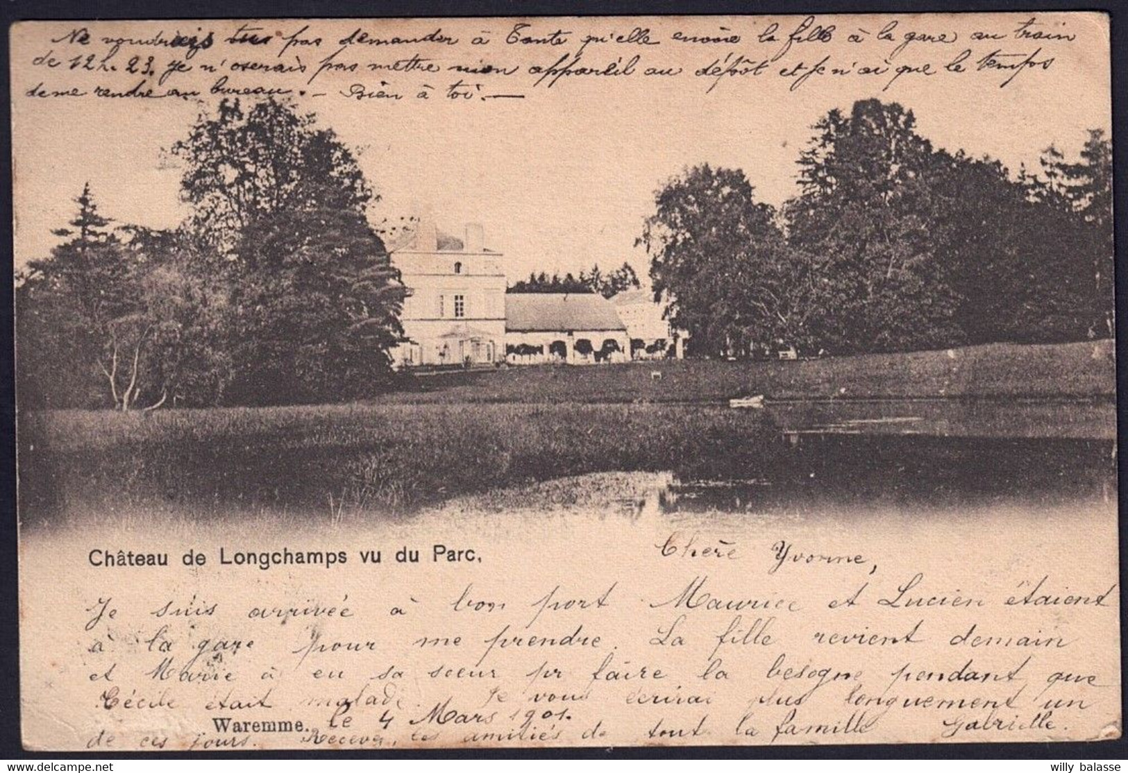 +++ CPA - Château De LONCHAMPS Vu Du Parc  // - Bertogne