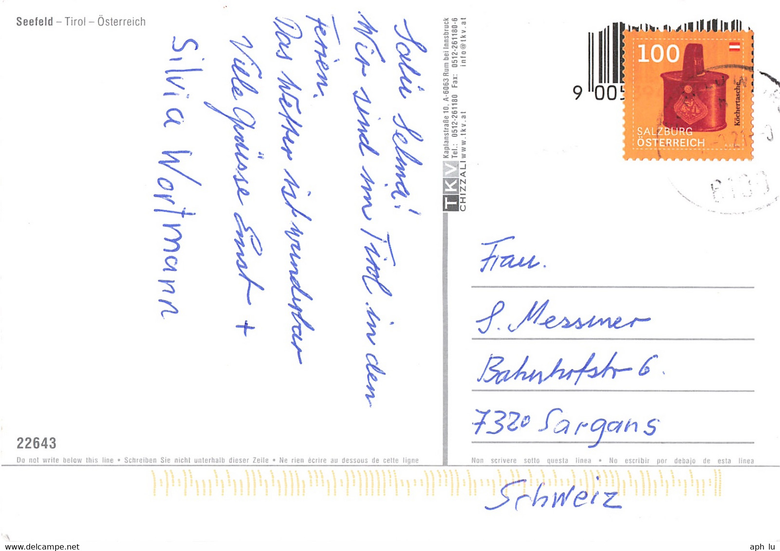 Ansichtskarte In Die Schweiz (ac6776) - Storia Postale