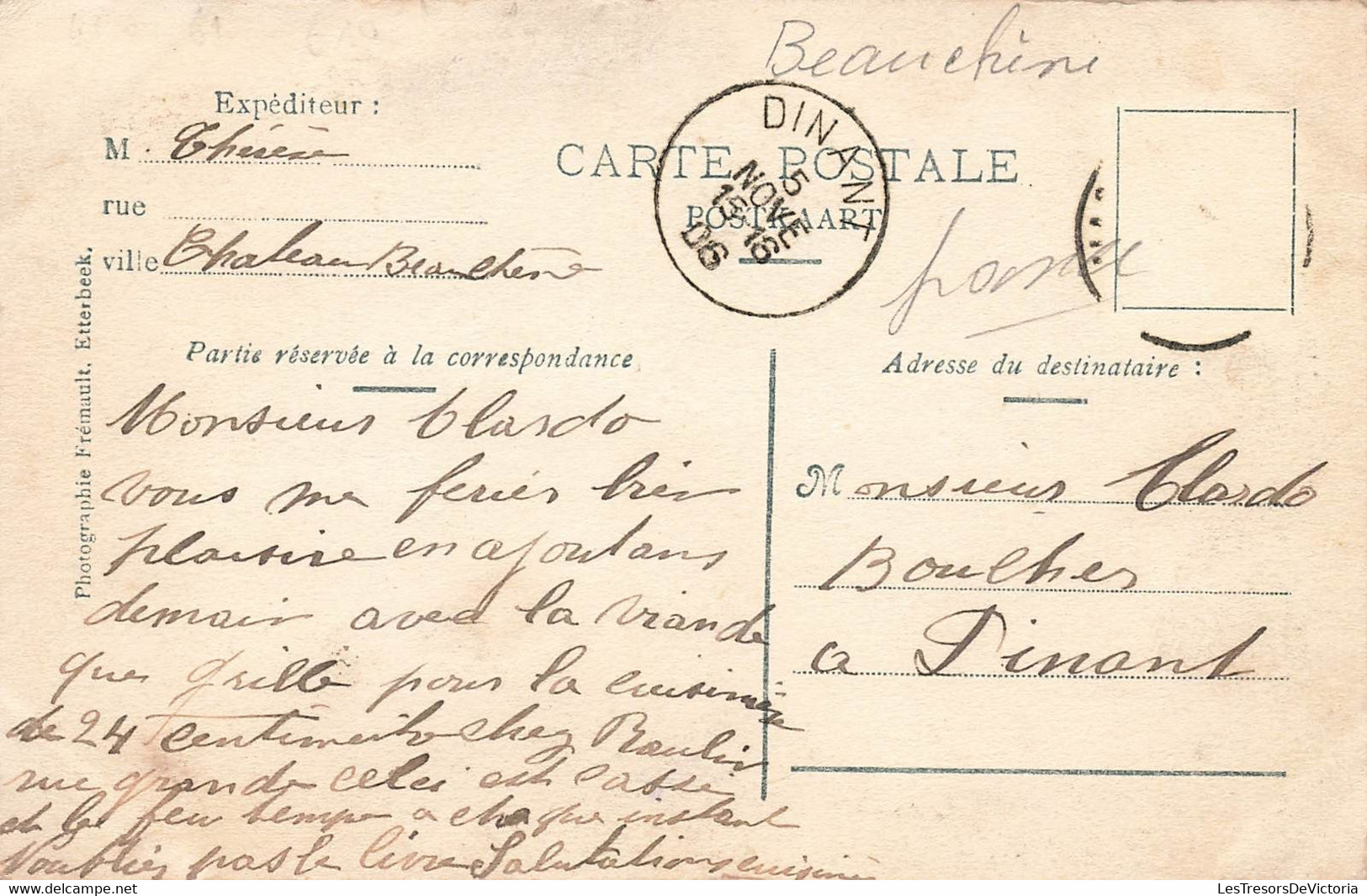 CPA Auderghem Oudergem - Laiterie Du Pont - Maison Recommandée Aux Familles -  Oblitéré A Dinant En 1906 - Oudergem - Auderghem