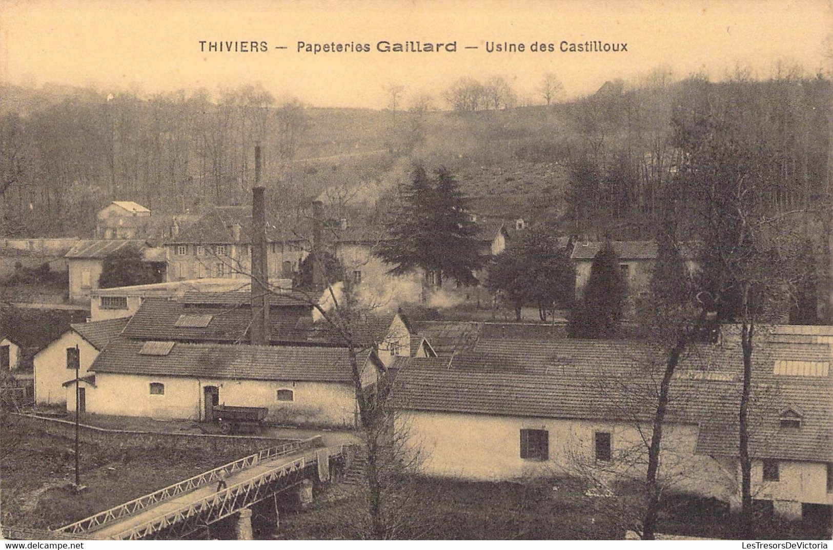 CPA France - Dordogne - Thiviers - Papeteries Gaillard - Usine Des Castilloux - Animée - Thiviers