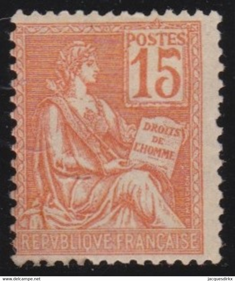 France   .    Y&T   .      117    .     *     .      Neuf Avec Gomme - 1900-02 Mouchon
