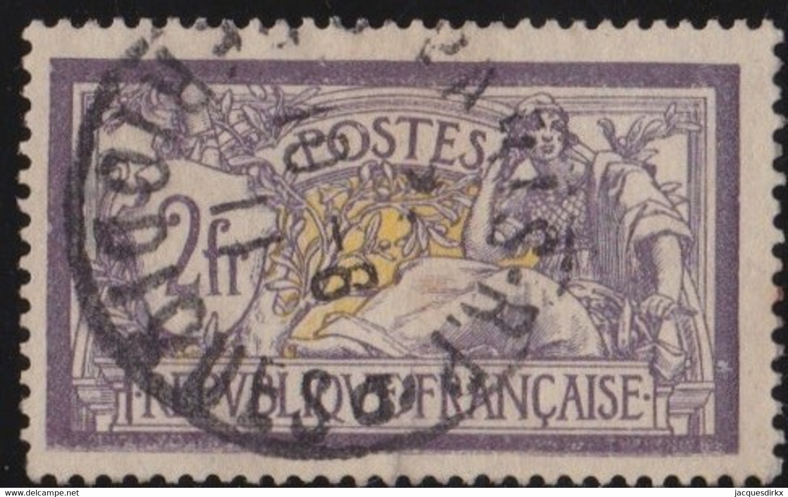 France   .    Y&T   .     122      .     O     .      Oblitéré - 1900-27 Merson