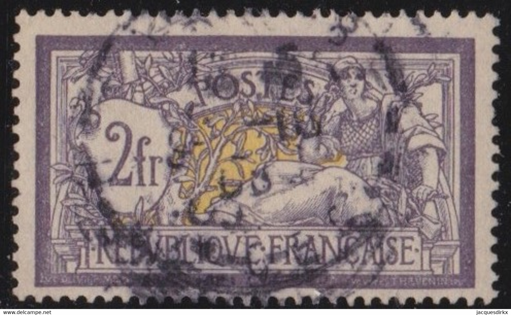 France   .    Y&T   .     122      .     O     .      Oblitéré - 1900-27 Merson