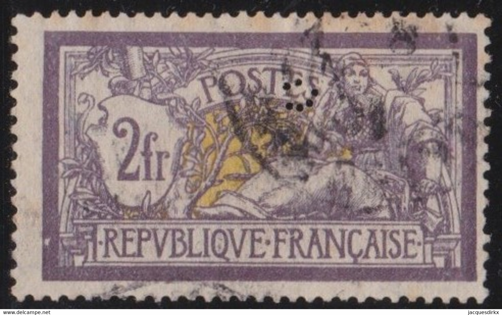 France   .    Y&T   .     122      .     O     .      Oblitéré - 1900-27 Merson