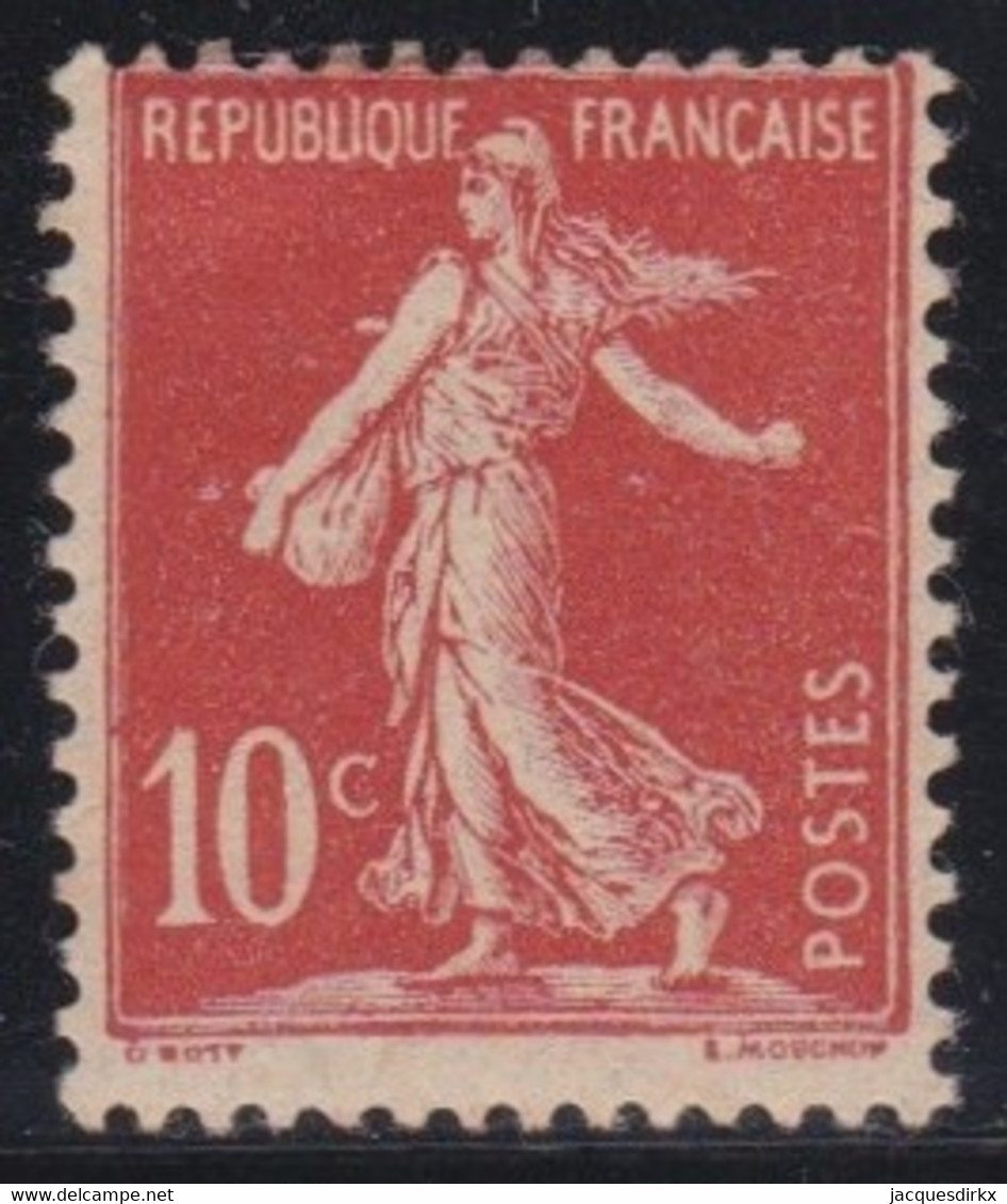 France   .    Y&T   .      134      .    *     .      Neuf Avec Gomme - 1906-38 Semeuse Camée