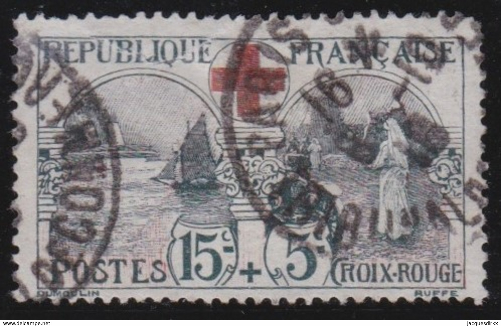 France   .    Y&T   .      156  (2 Scans)     .     O     .      Oblitéré - Oblitérés