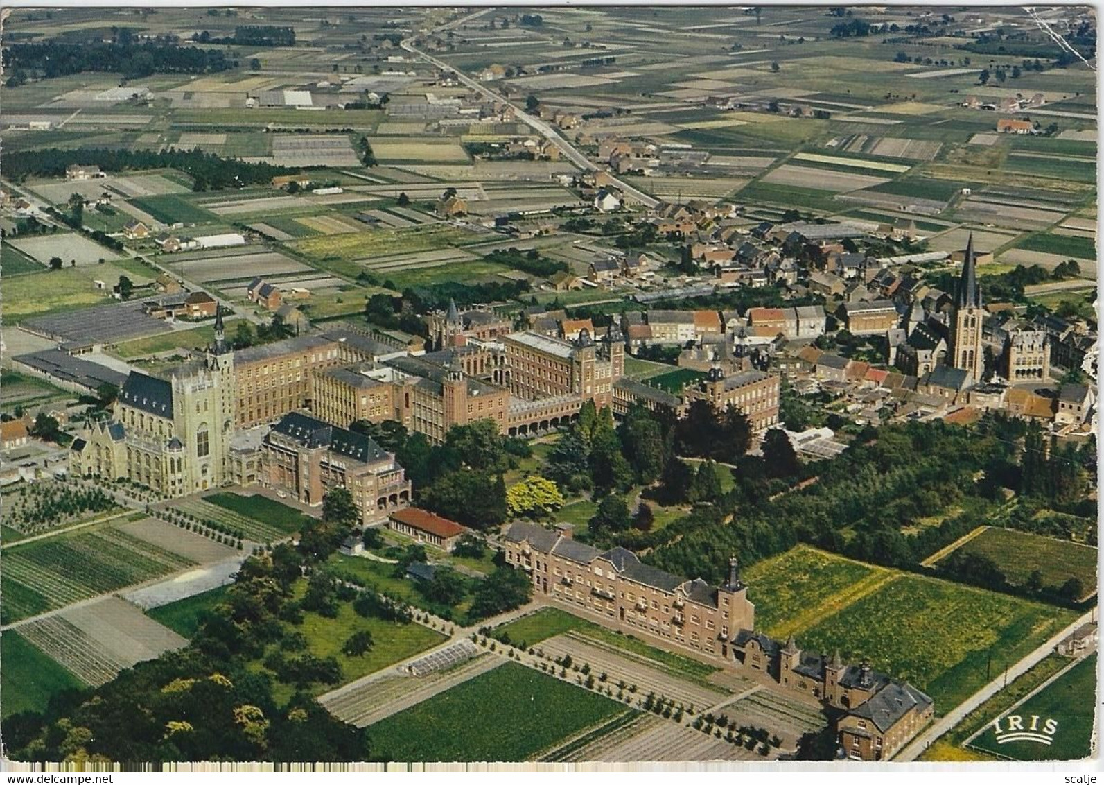 O.L.V. Waver   -   Institut Ursulinen   -   LUCHTFOTO!   -    1963   Naar   Bruxelles - Sint-Katelijne-Waver