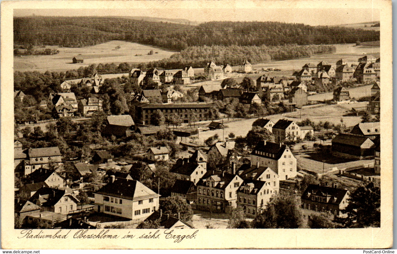 38915 - Deutschland - Oberschlema Bad Schlema Im Sächsischen Erzgebirge , Radiumbad , Panorama - Gelaufen 1942 - Bad Schlema