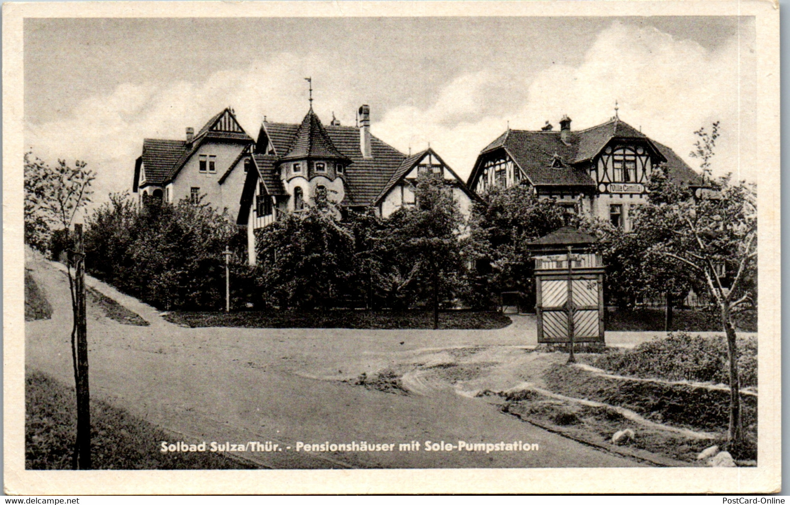 38949 - Deutschland - Solbad Sulza , Thür. , Pensionshäuser Mit Sole Pumpstation - Gelaufen 1953 - Bad Sulza
