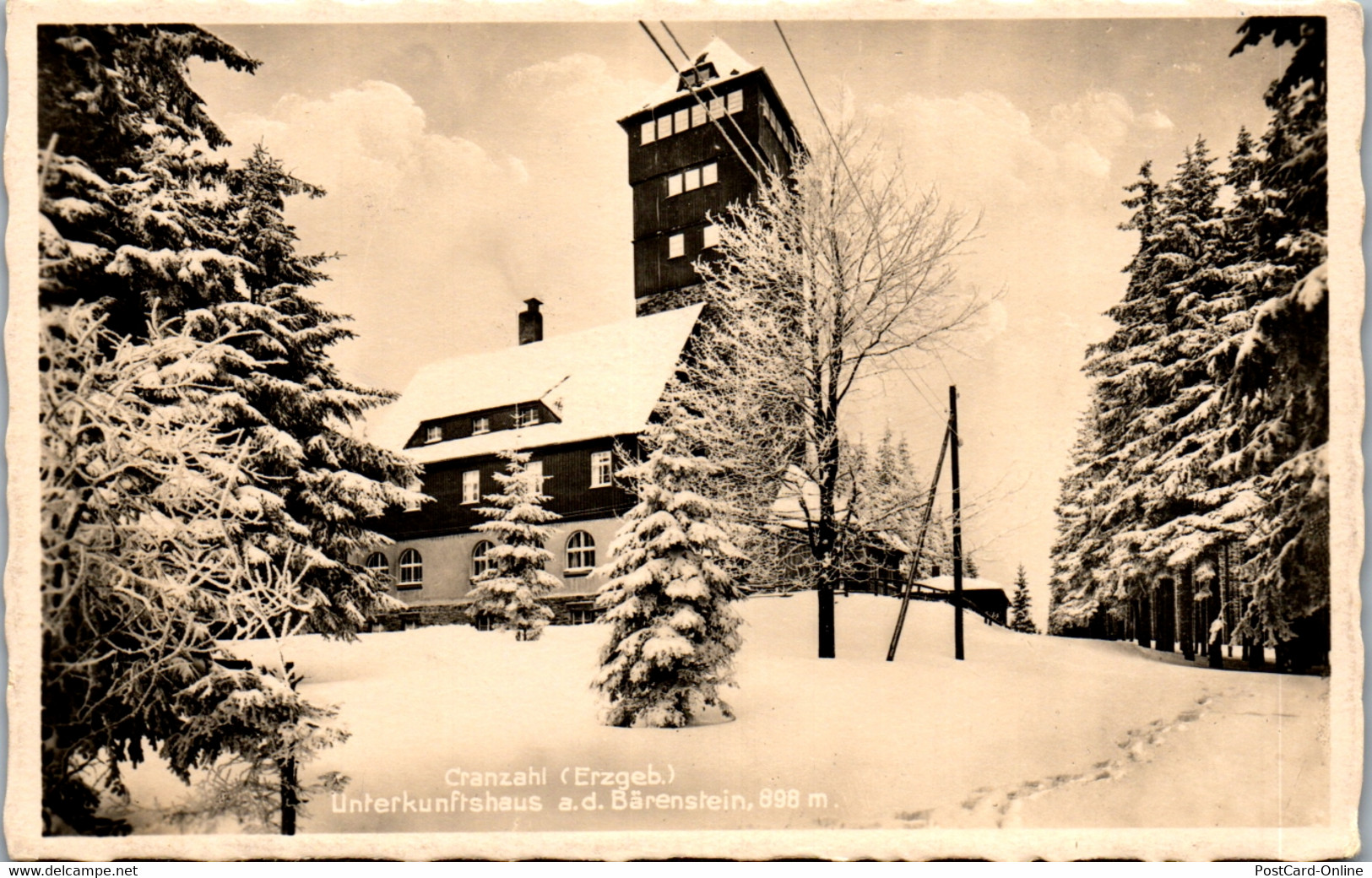 38959 - Deutschland - Cranzahl , Unterkunftshaus A. D. Bärenstein , Feldpost - Gelaufen 1941 - Sehmatal