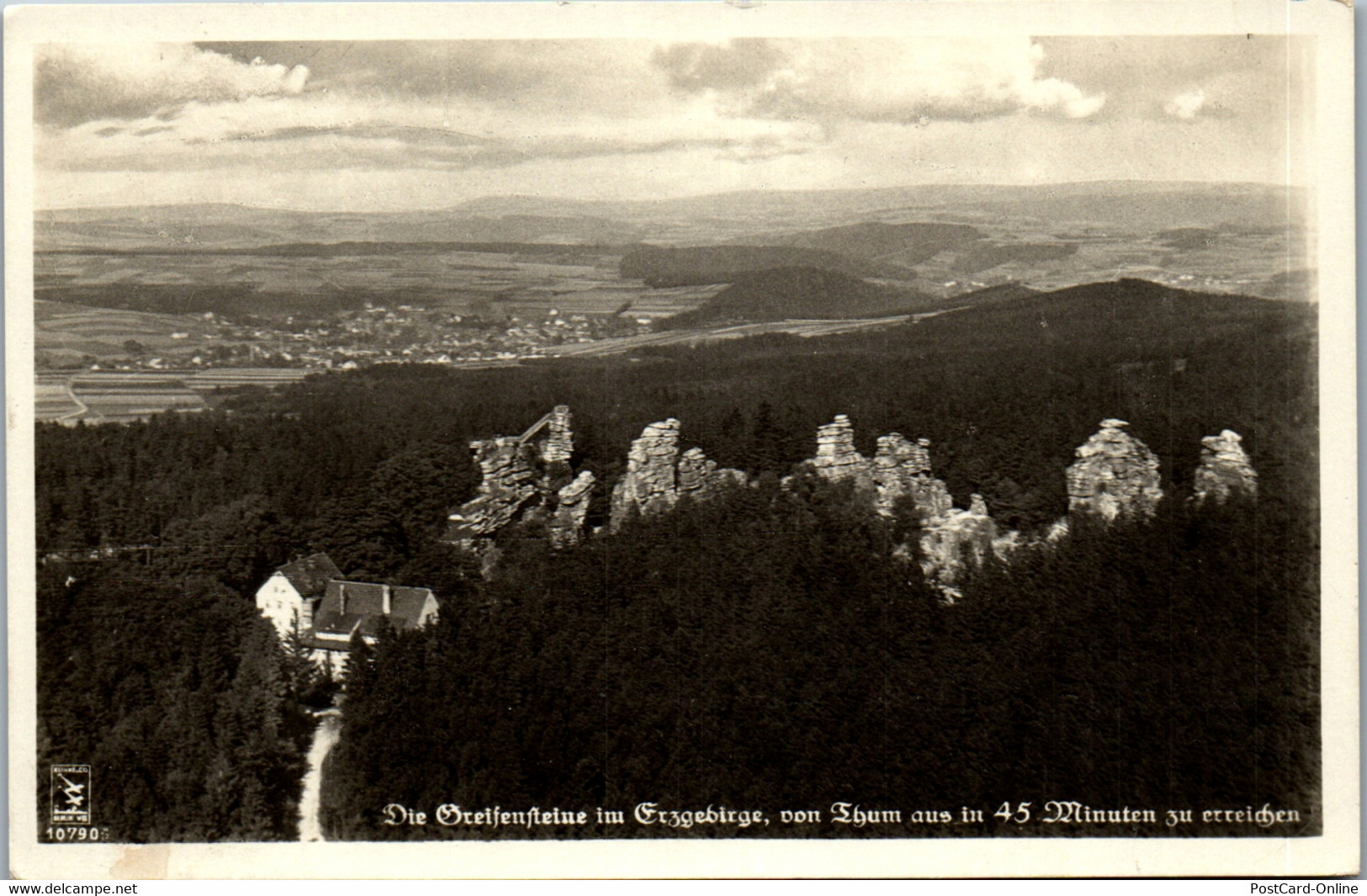 38962 - Deutschland - Thum , Die Greifensteine Im Erzgebirge , Feldpost - Gelaufen 1941 - Thum