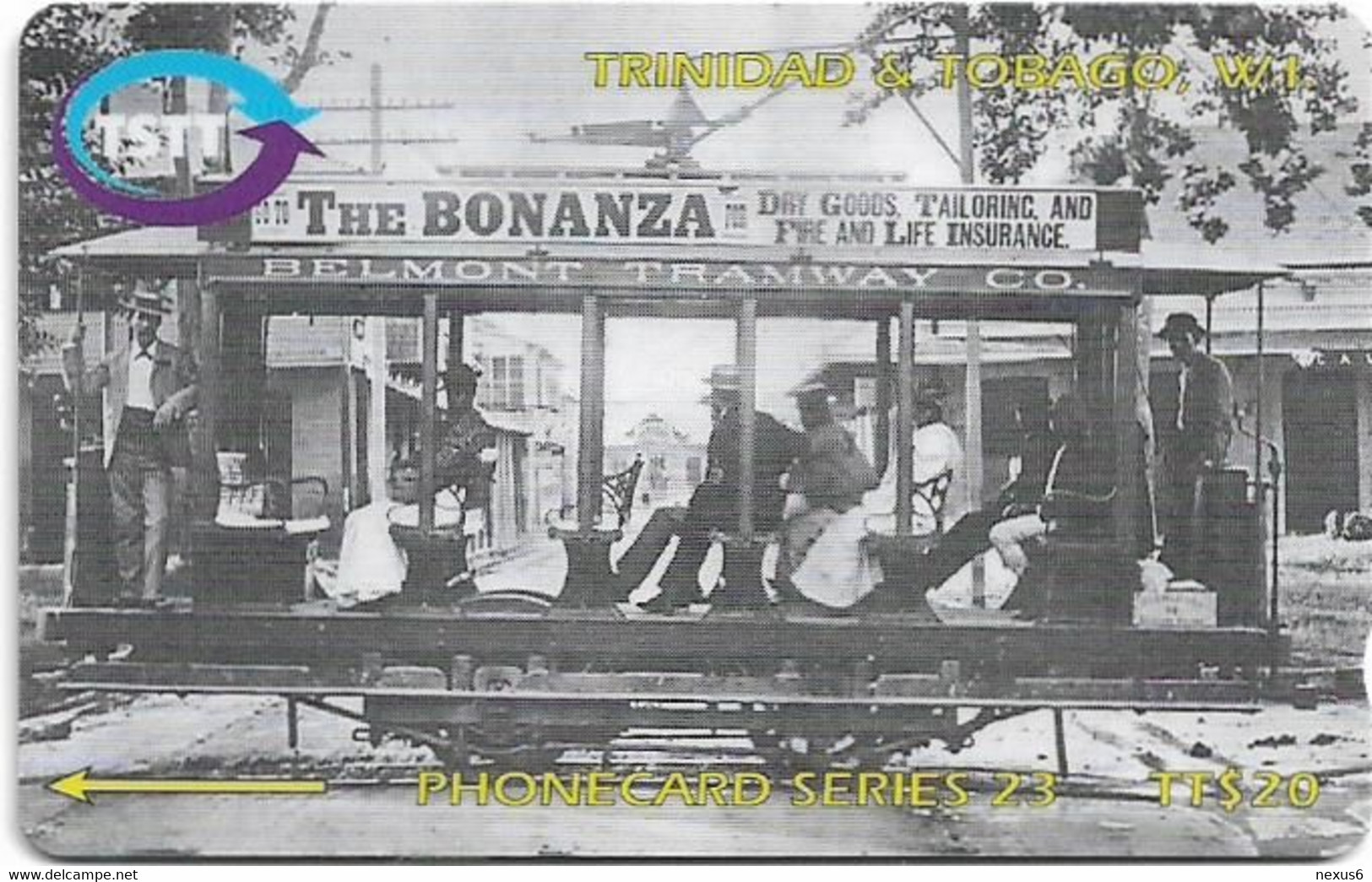 Trinidad & Tobago - TSTT (GPT) - The Belmont Tramway - 249CTTB (Normal 0), 1998, 100.000ex, Used - Trinidad & Tobago