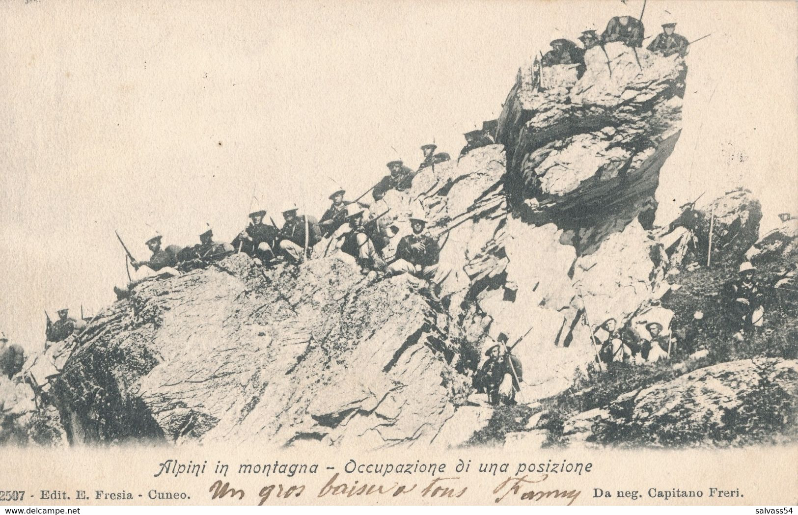 ITALIE - ITALIA - ALPINI In Montagna - Occupazione Di Una Posizione (1905) - Dos Non Séparé - Manoeuvres