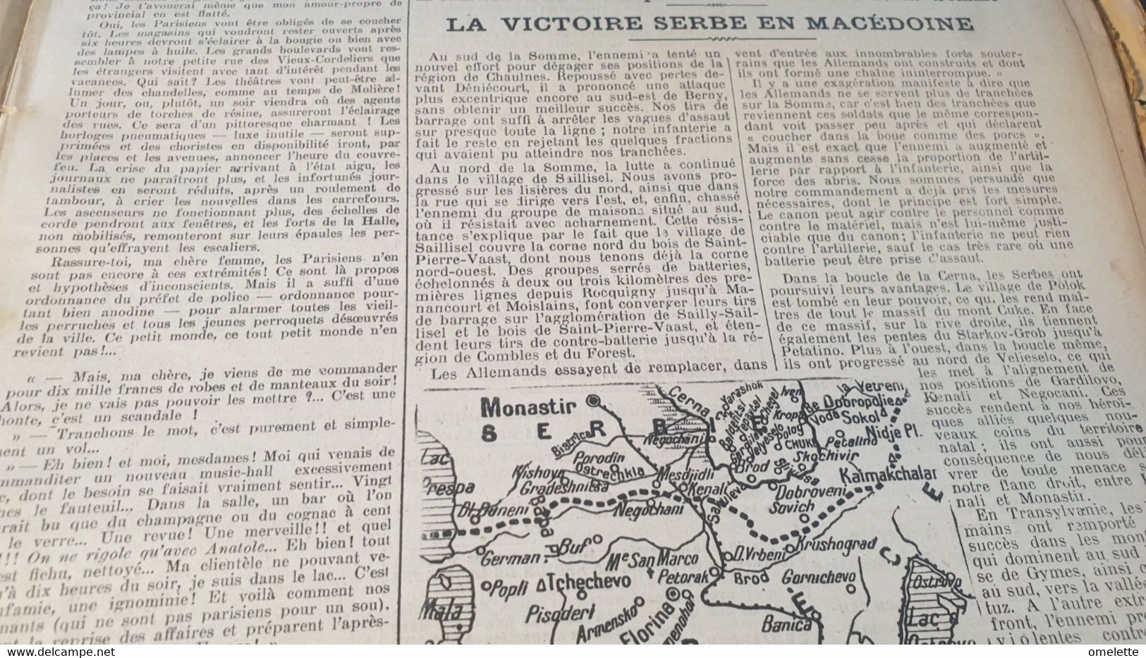 EXCELSIOR 16/AVIONS BOMBARDEMENT/DEULIN HEURTEAUX/SERBIE MACEDOINE/GUYNEMER /RUGBY POILUS BELGES/MACEDOINE - Informations Générales