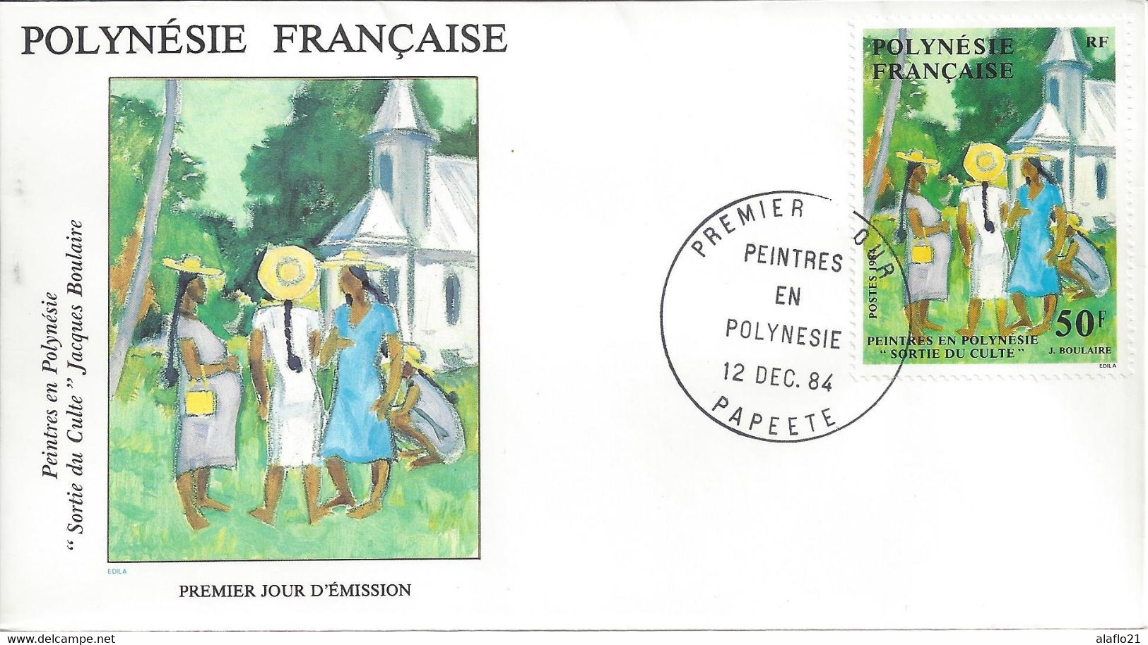 POLYNESIE - ENVELOPPE 1er JOUR N° 223 - PEINTURE De BOULAIRE - FDC